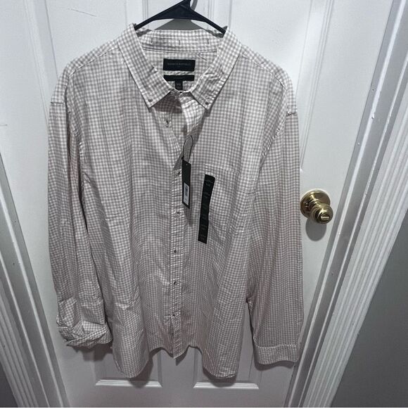 NWT Banana Republic men's button down collar long sleeves shirt untucked fit xxl - Picture 7 of 9